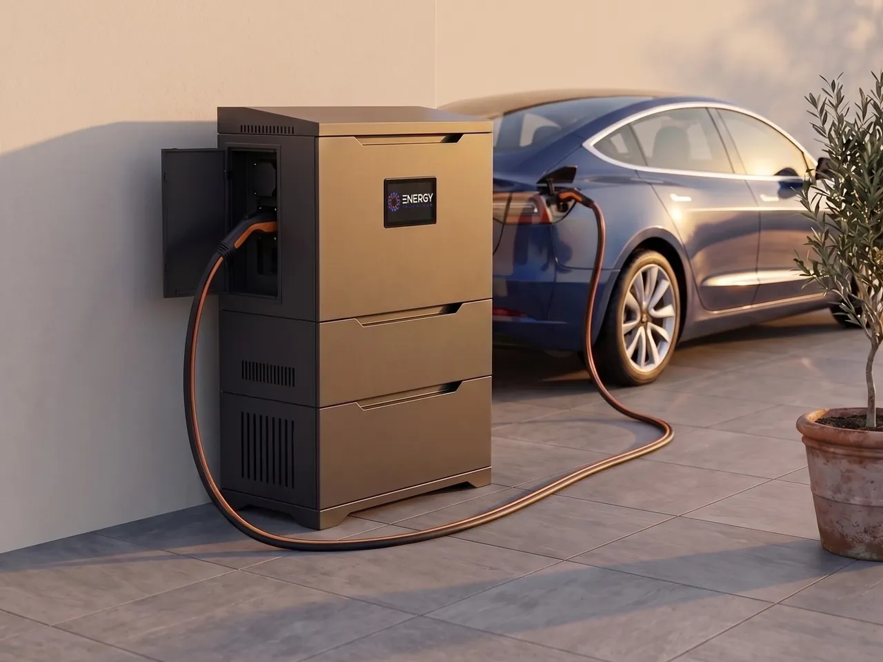 HEBS w zabudowie przydomowej — moduły magazynu energii i ładowanie samochodu elektrycznego
